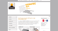 Desktop Screenshot of exponatec.de